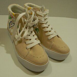 Mudd High Tops Girl Size 4 Heart Checkered NWT